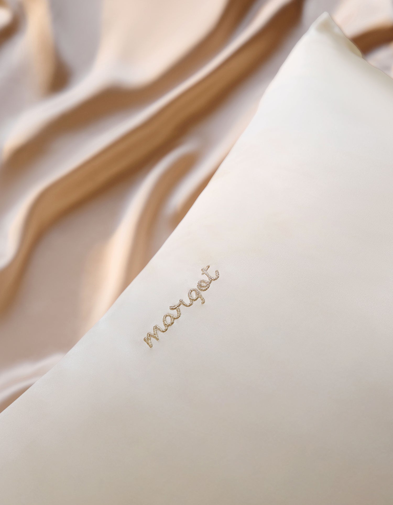 Federa in 100% seta di gelso - Crema