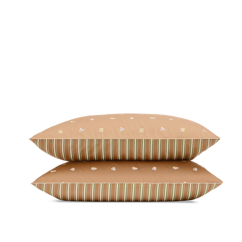 Federe x2 in Raso di cotone a 200 fili - Giardino Reale