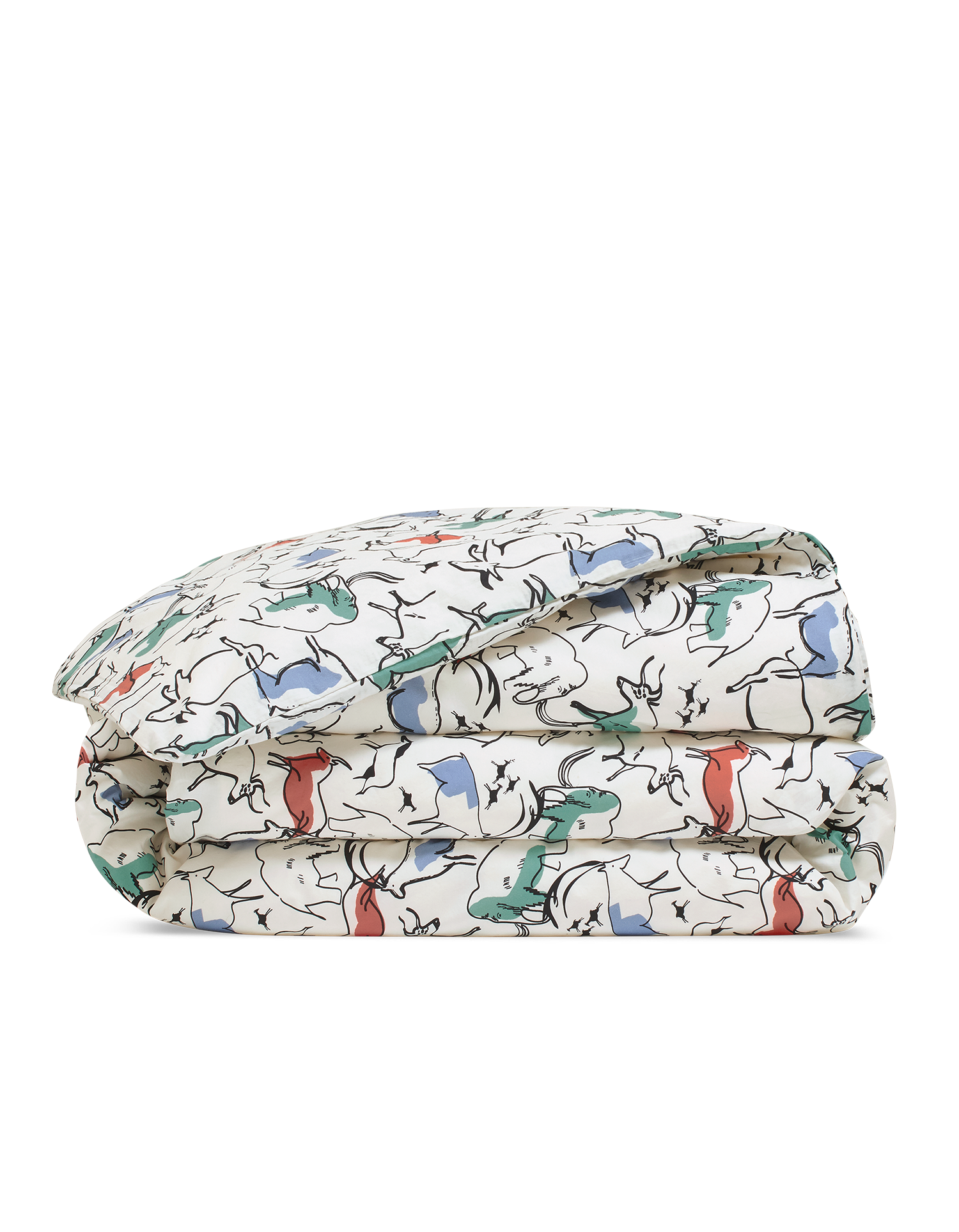 Copripiumino in percalle lavato per bambini - Piccoli Preistorici