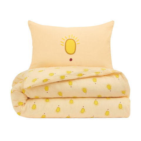 Parure Gaze de coton Bébé & Enfant Margaux Keller collections x Bonsoirs  - Soleil Mimosa