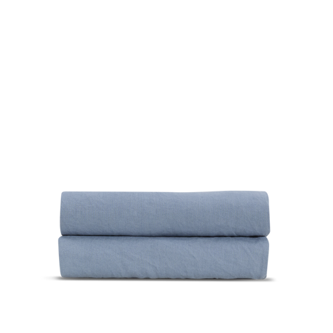 French washed linen flat sheet