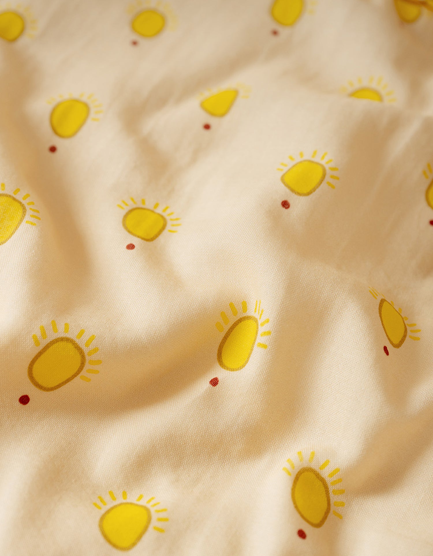 Taie d'oreiller Gaze de coton Bébé & Enfant Margaux Keller collections x Bonsoirs - Soleil Mimosa