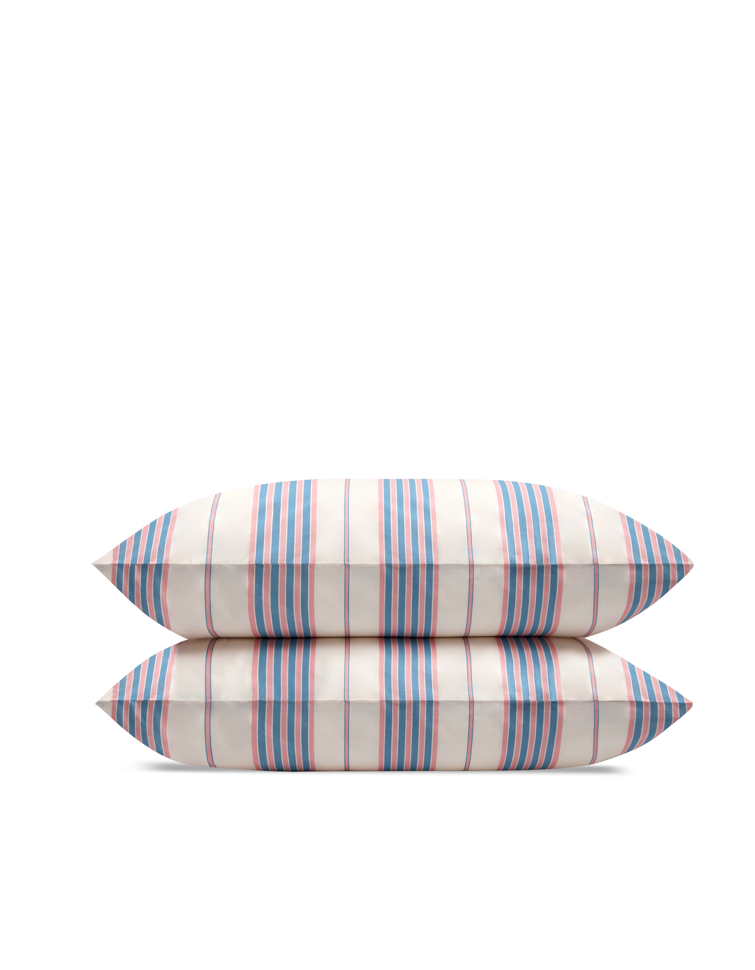 Coppia di federe in percalle di cotone 120 fili - Righe Atelier