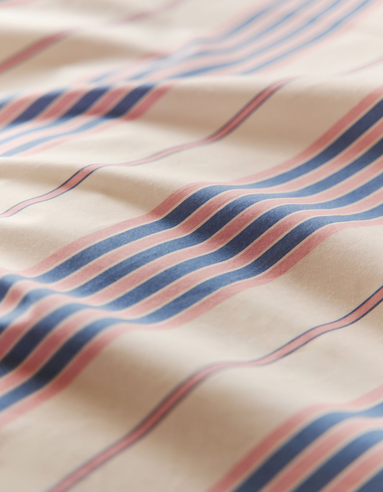 Lenzuolo piano in percalle di cotone 120 fili - Righe Atelier