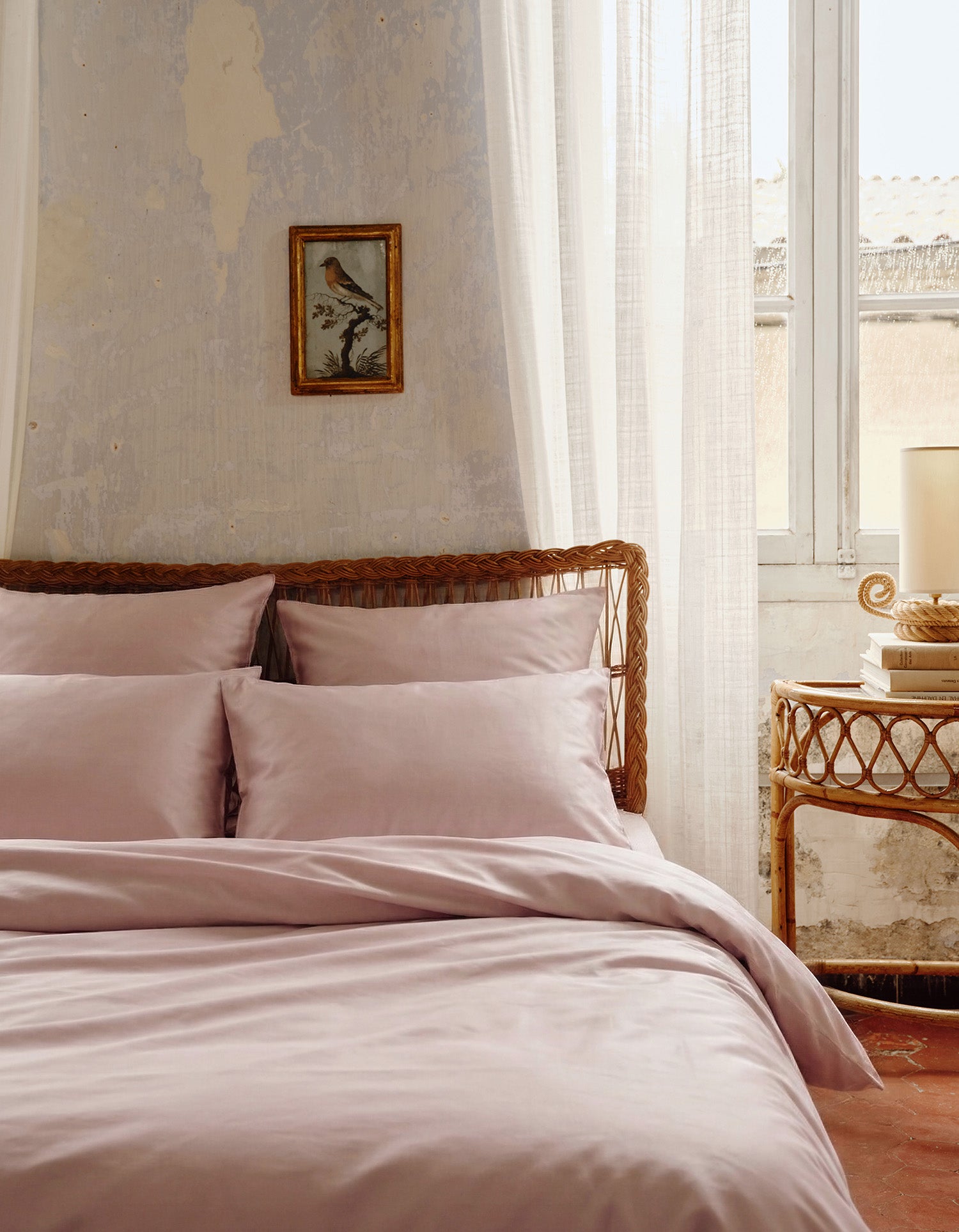 Satin Kissenbezüge 2x - Rosa