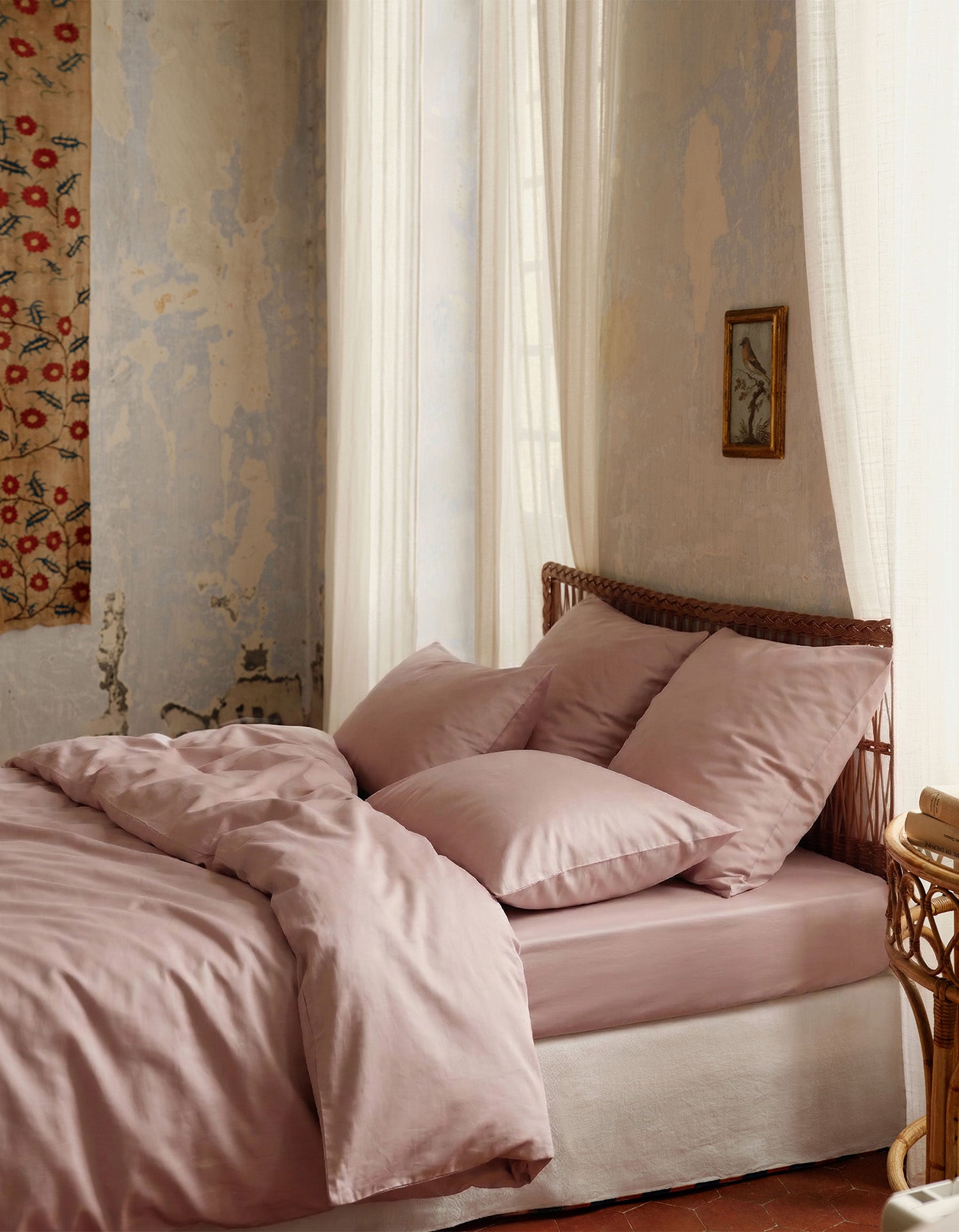 Satin Kissenbezüge 2x - Rosa