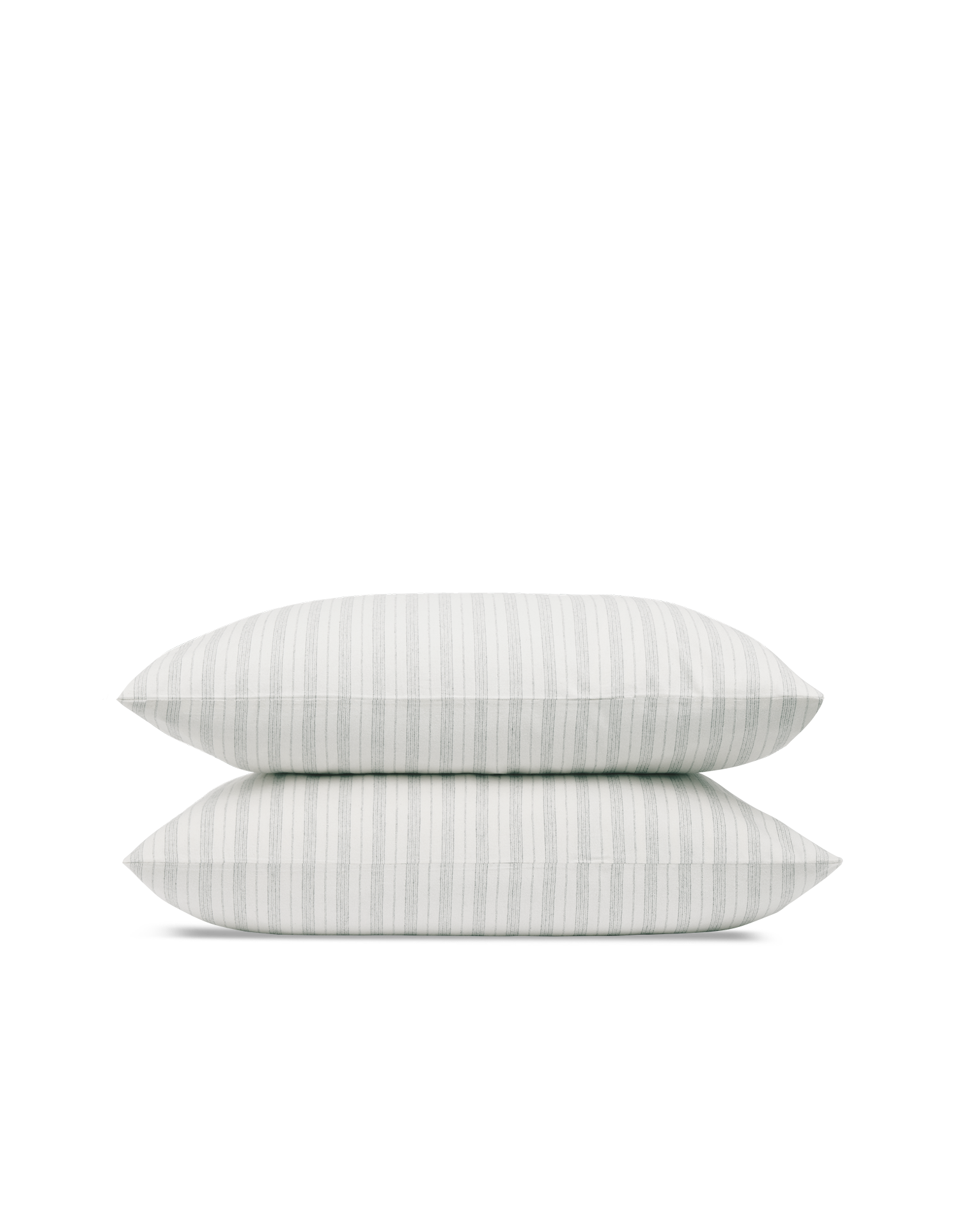 Federe in Flanella di Tencel x2 - Righe invernali