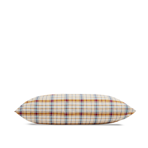 Taie d'oreiller Percale Lavée Enfant en Coton Biologique - Carreau Atlas