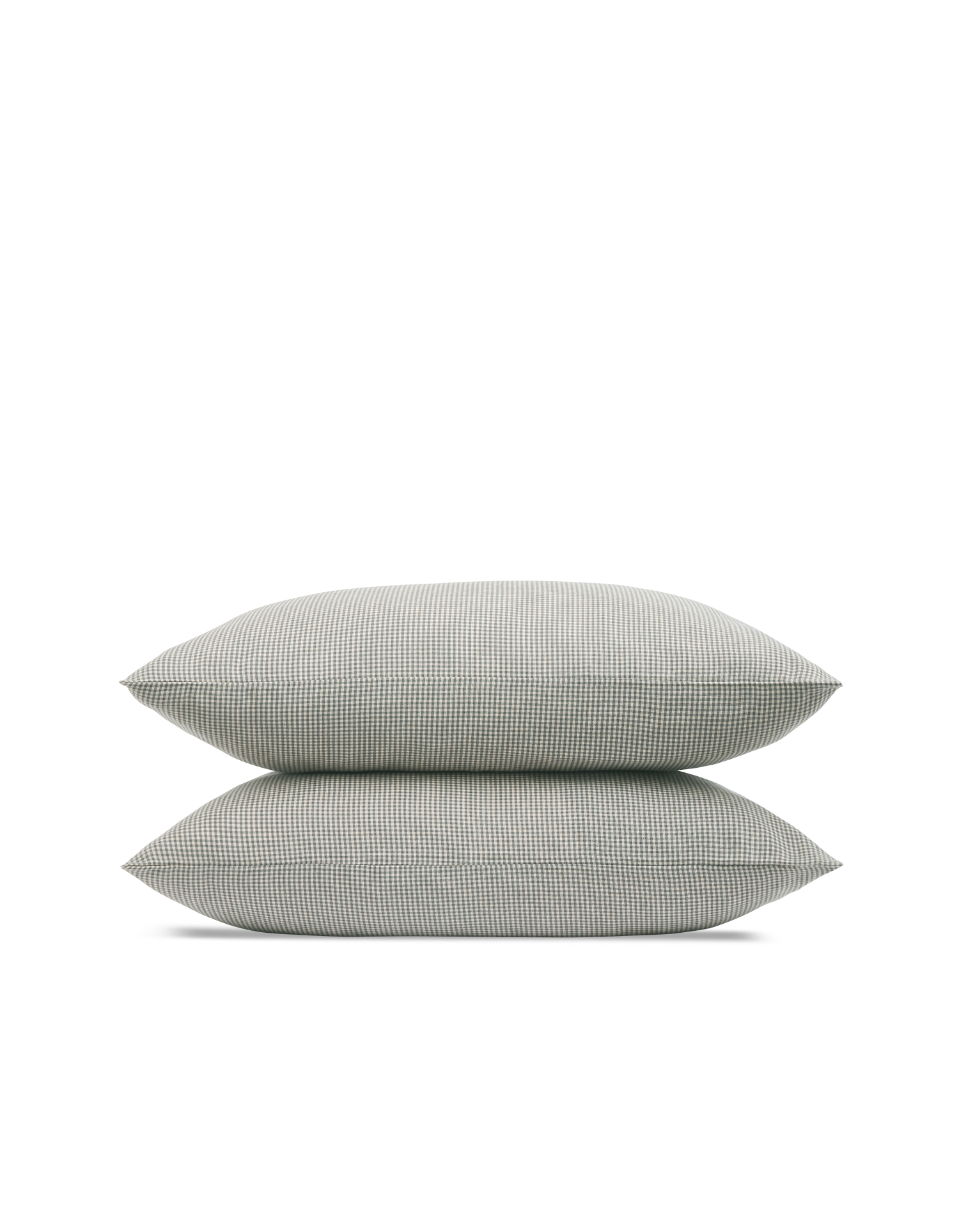 Federe in Flanella di Tencel x2 - Vichy Grigie