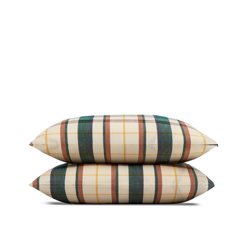 Federe in Flanella di Tencel x2 - Tartan Scozzese