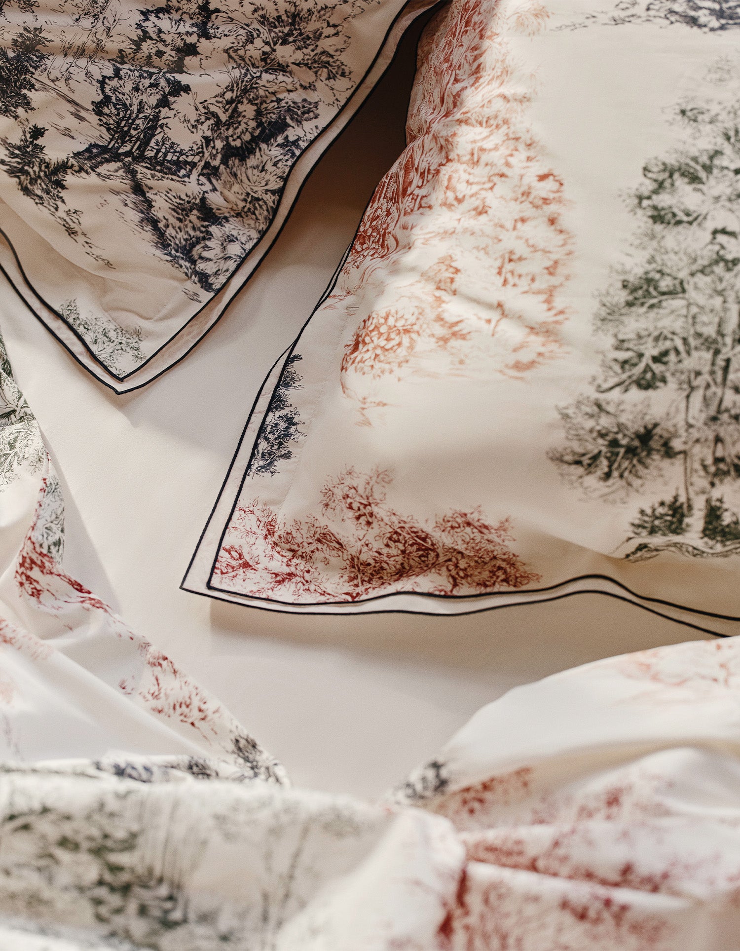 Copripiumino in cotone percalle a 120 fili Paul & Joe per Bonsoirs - Bosco invernale