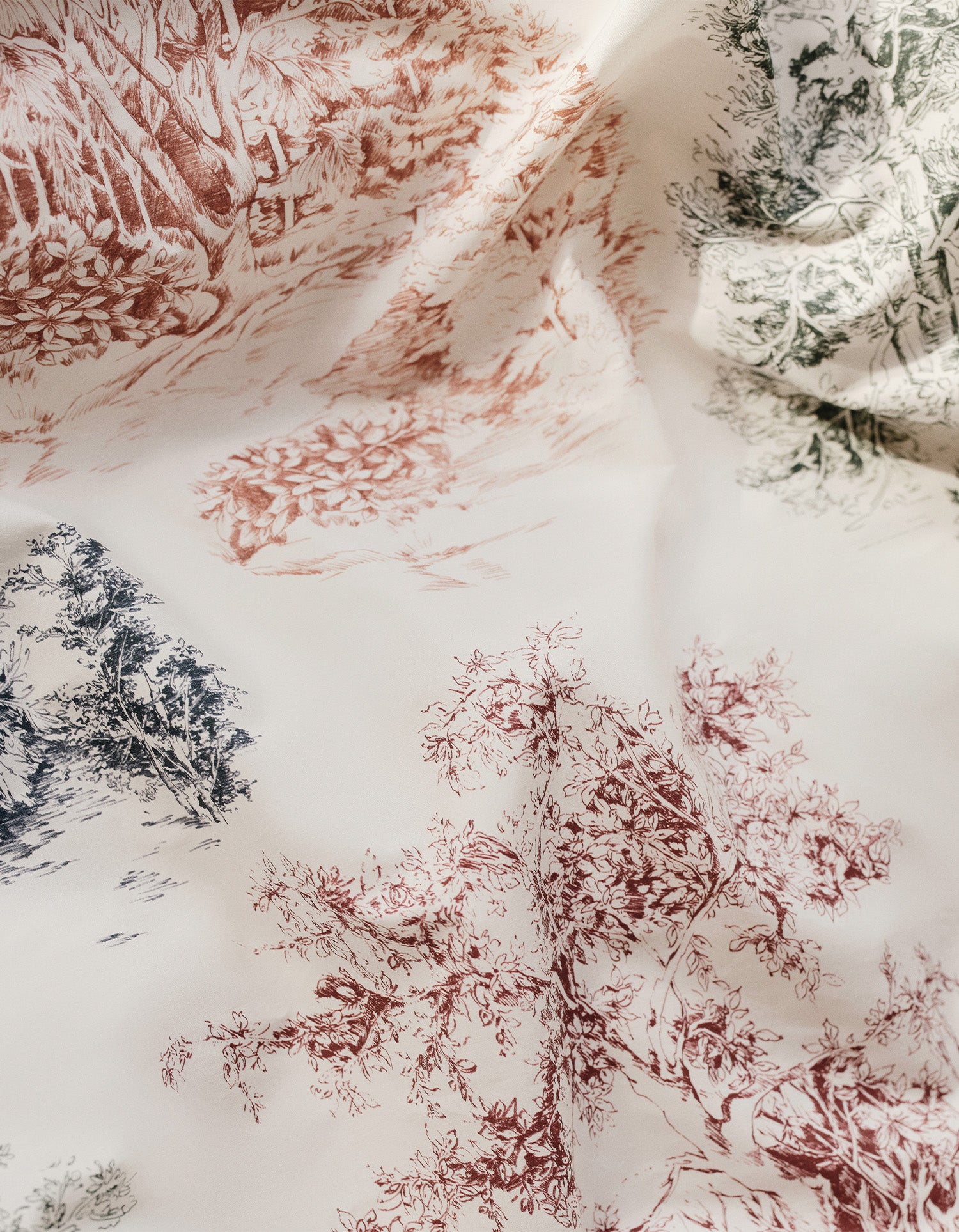 Copripiumino in cotone percalle a 120 fili Paul & Joe per Bonsoirs - Bosco invernale