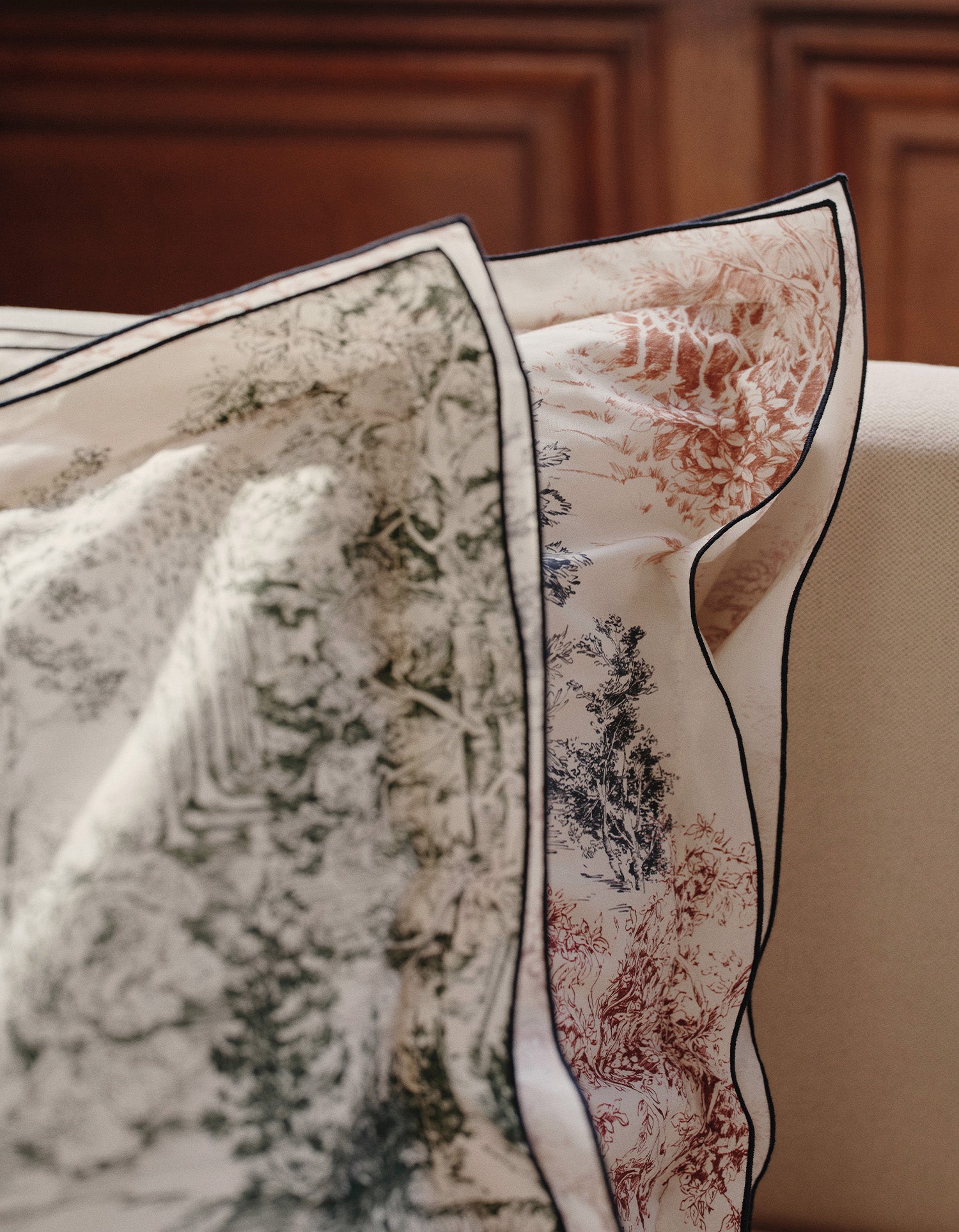 Copripiumino in cotone percalle a 120 fili Paul & Joe per Bonsoirs - Bosco invernale