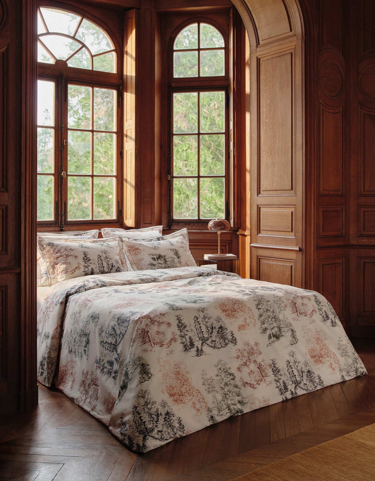 Copripiumino in cotone percalle a 120 fili Paul & Joe per Bonsoirs - Bosco invernale