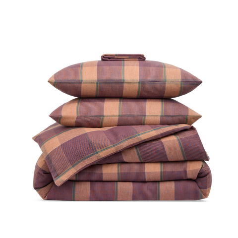 Flanell Bettwäsche-set - Herbstlicher Tartan