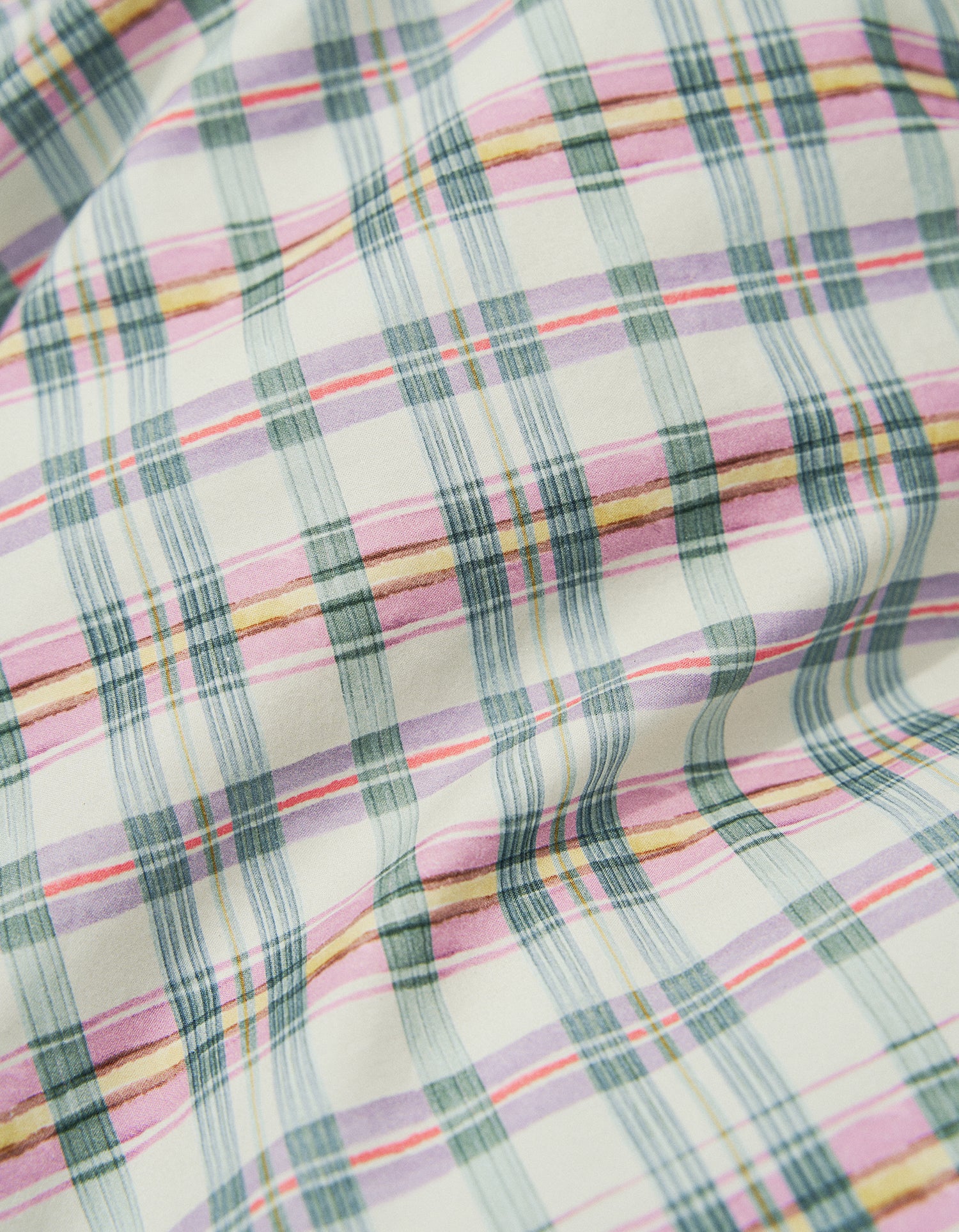 Housse de couette Percale lavée - Carreau Madras
