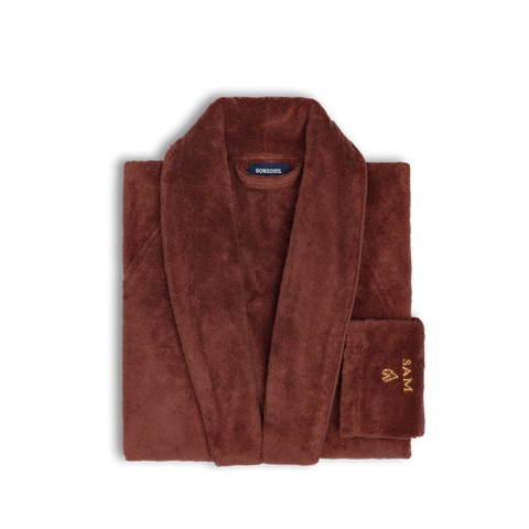 Plush Bathrobe - Terracotta