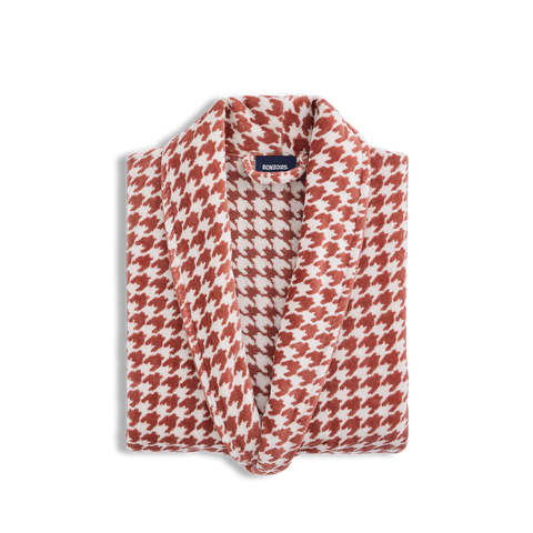 Peignoir moelleux velours - Terracotta