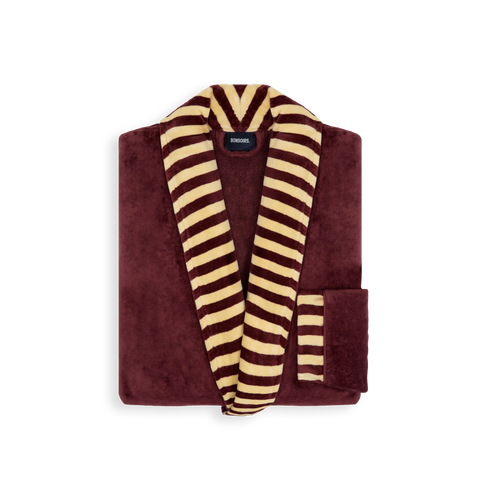 Peignoir moelleux velours - Andiamo Terracotta