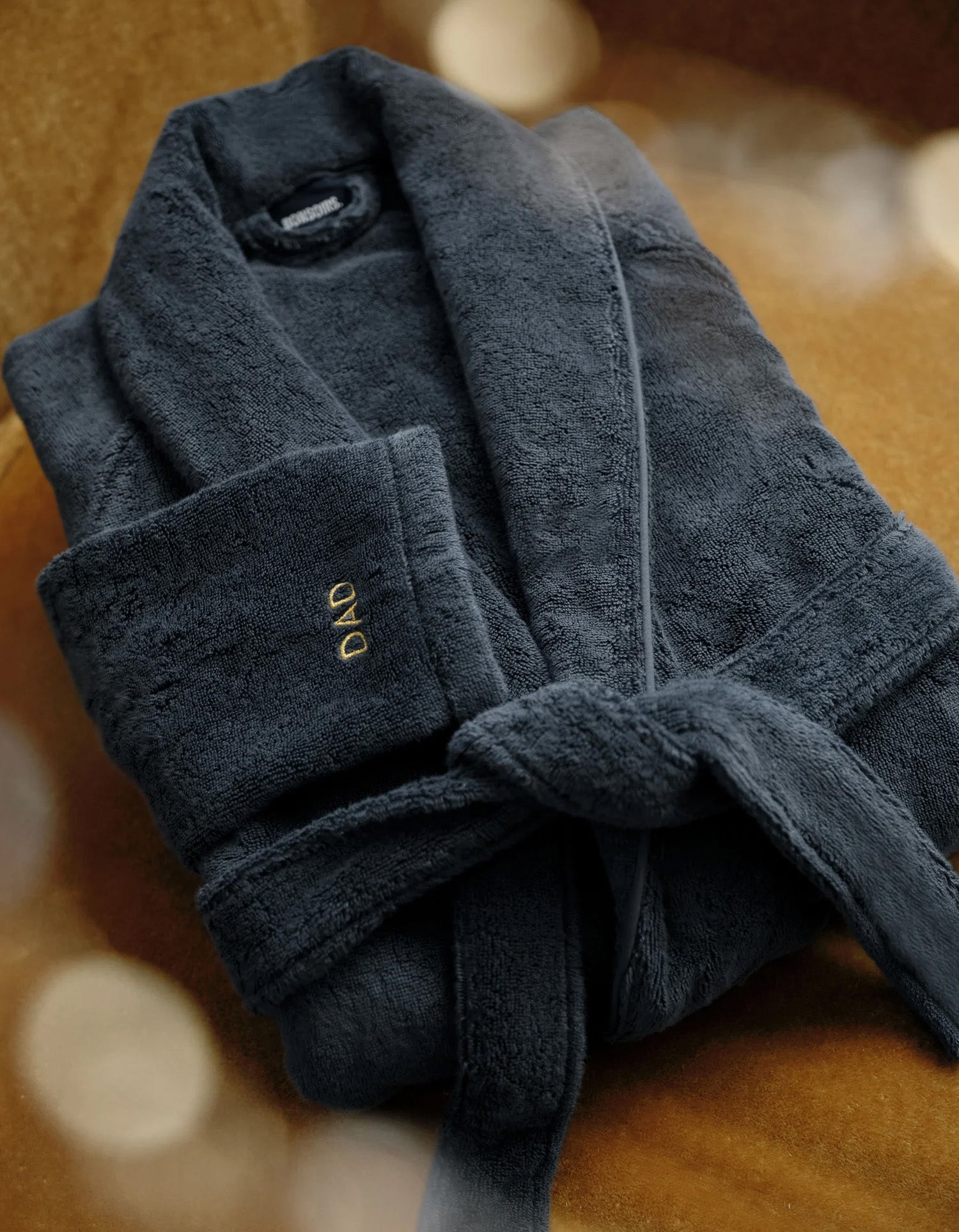 Plush Bathrobe - Ink Blue