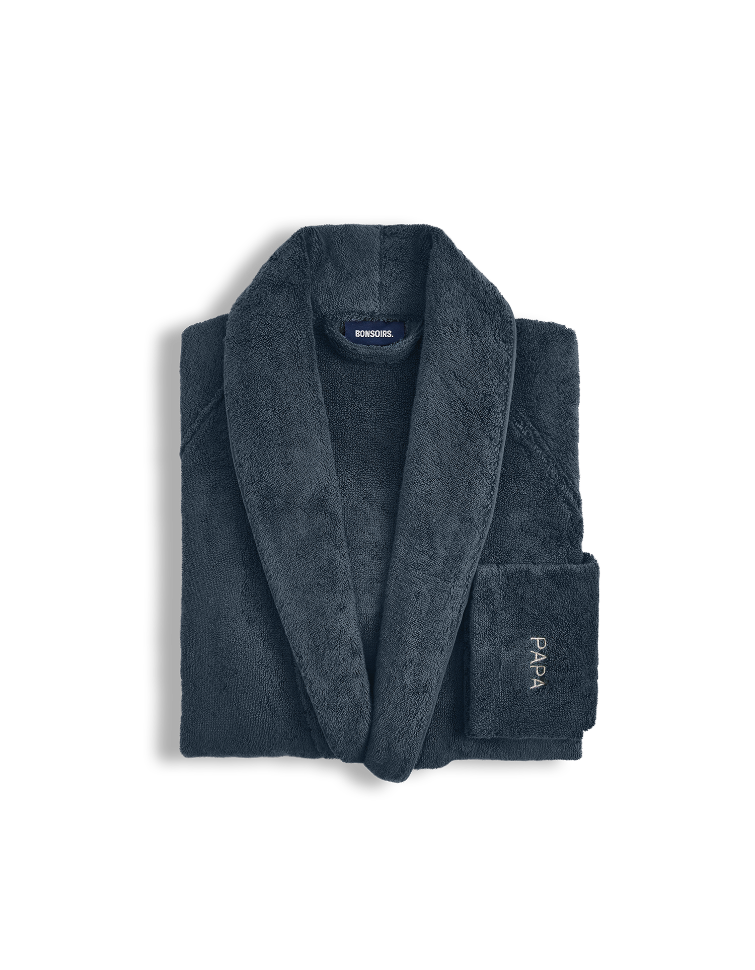 Plush Bathrobe - Ink Blue