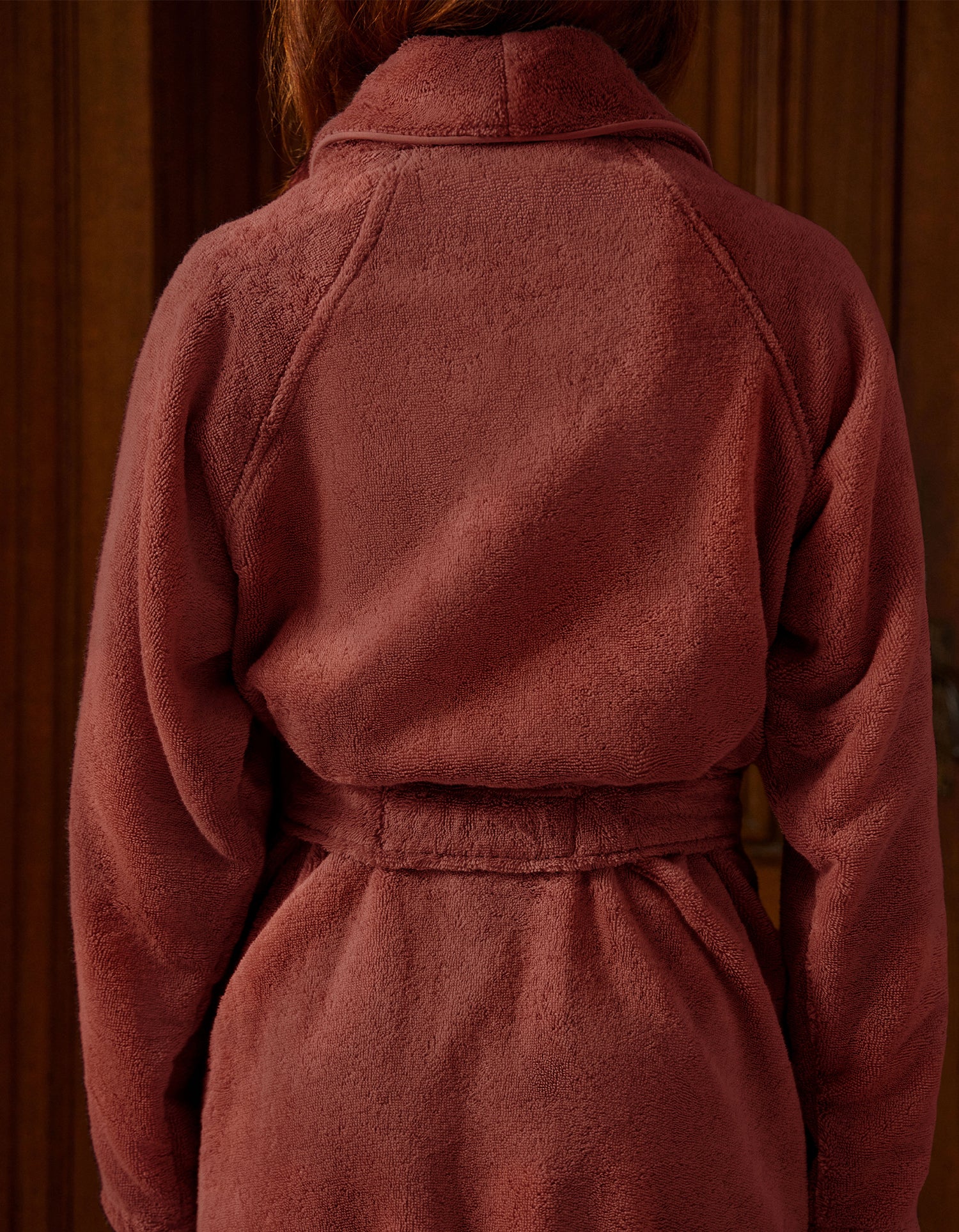 Plush Bathrobe - Terracotta