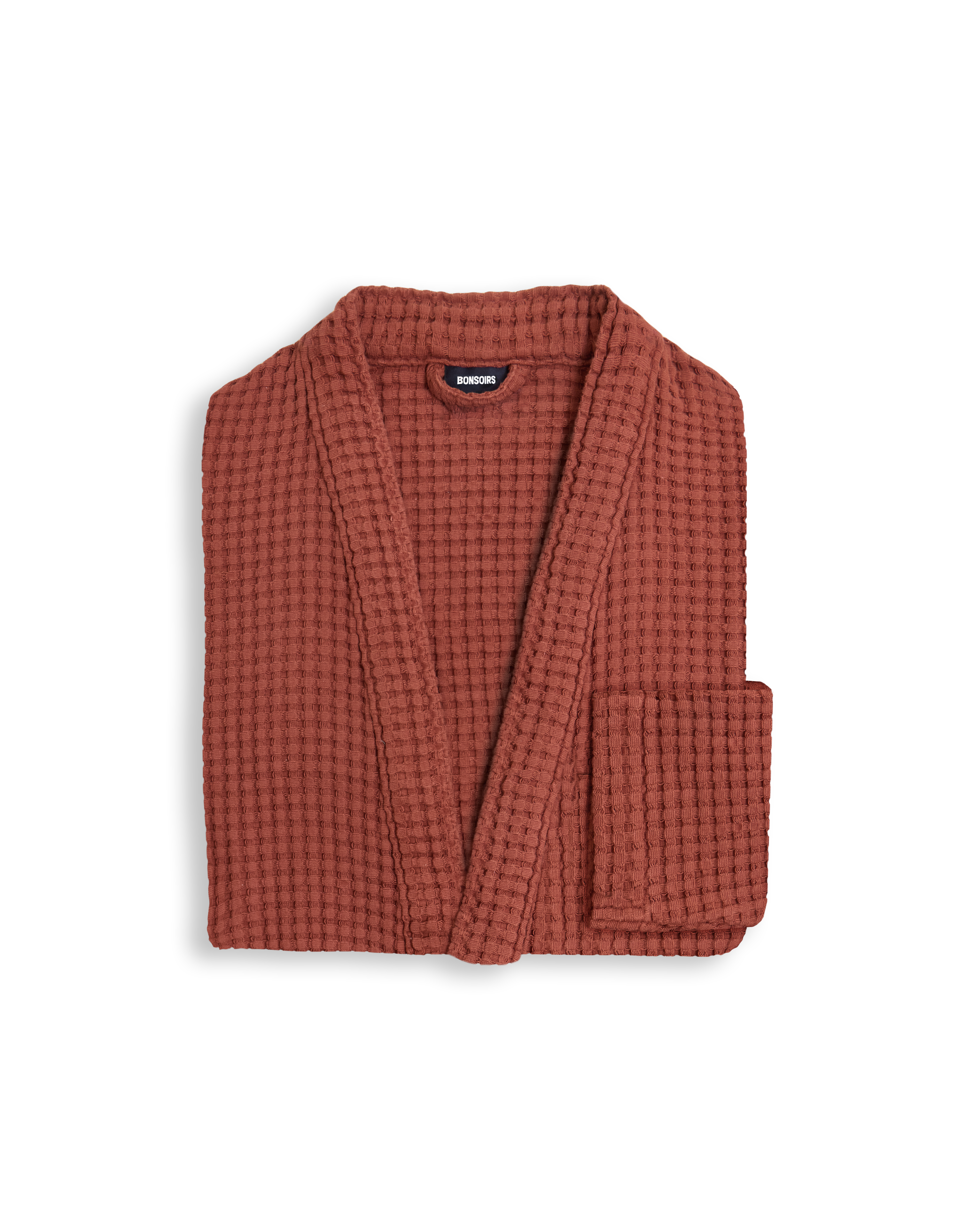 Accappatoio a nido d'ape - Terracotta