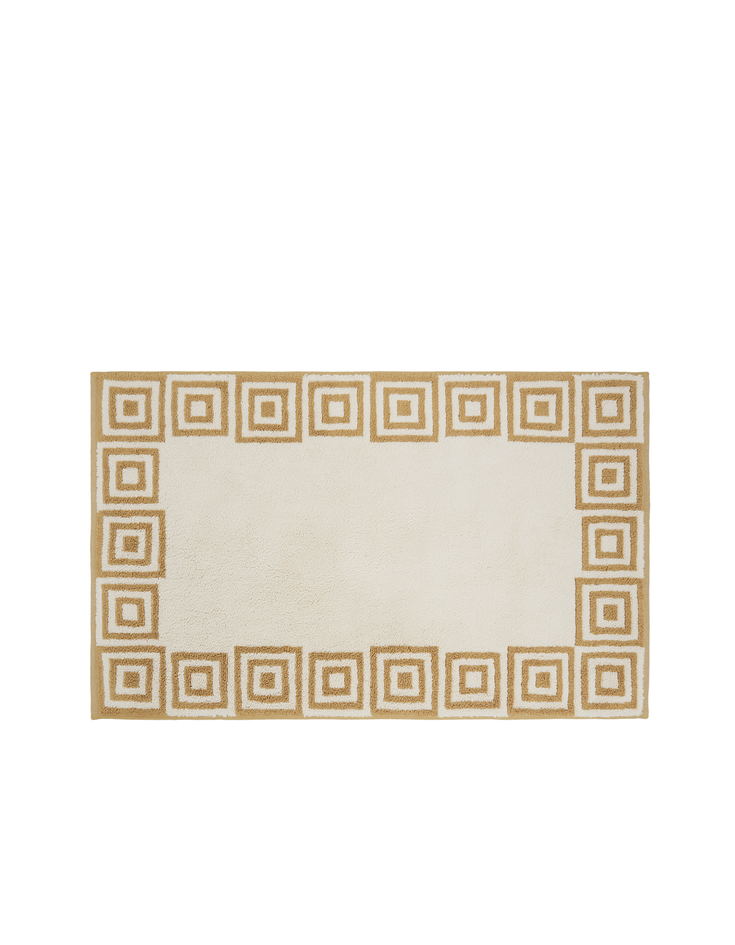 Tapis de bain moelleux - Tomette Naturel