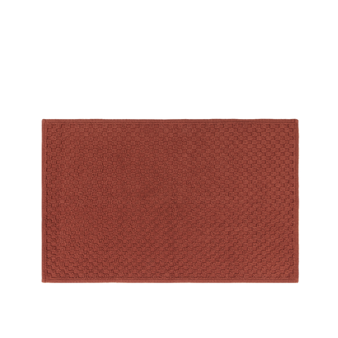 Badematte waffelpiqué - Terrakottafarben