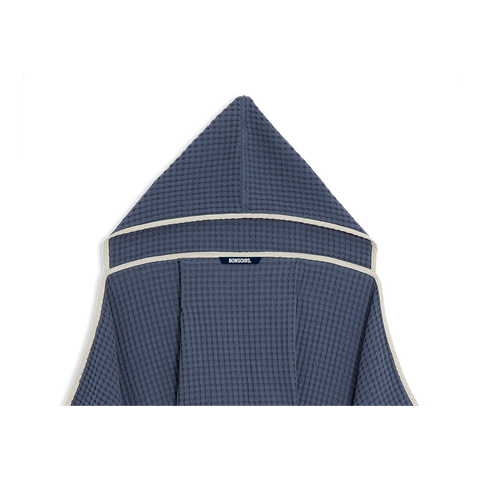 Kinderbadcape Honingraat - Blauw