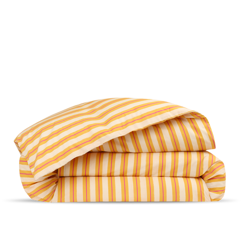 Housse de couette Percale lavée - Rayure Transat