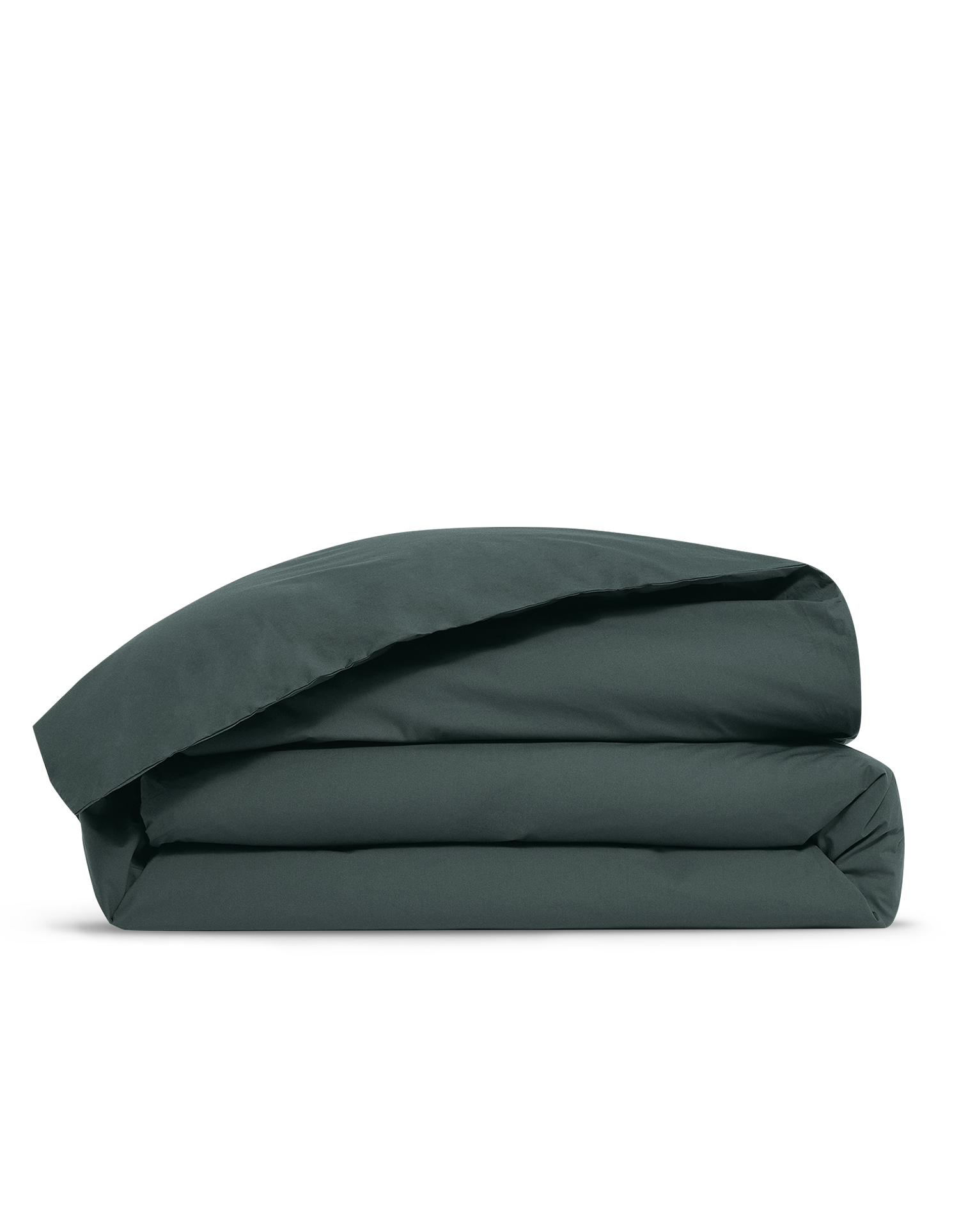 Housse de couette Percale de coton 120 fils - Vert Forêt