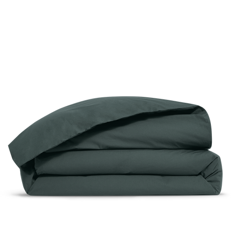 Housse de couette Percale de coton 120 fils - Vert Forêt