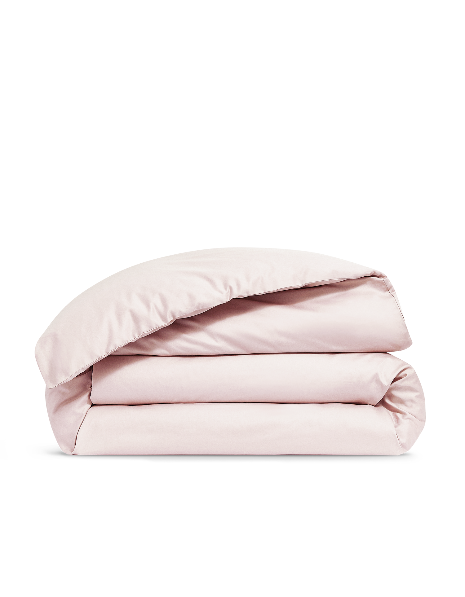 Housse de couette Percale de coton 120 fils - Juste Le Rose Poudré