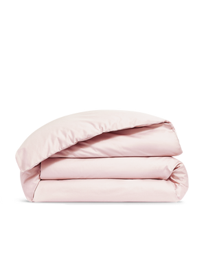 Housse de couette Percale de coton 120 fils - Juste Le Rose Poudré