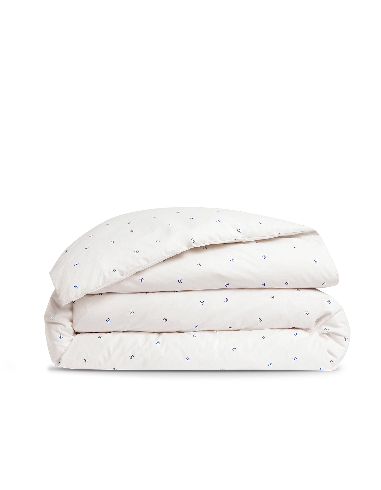 Housse de couette Percale de coton 120 fils - Soleil Bleu