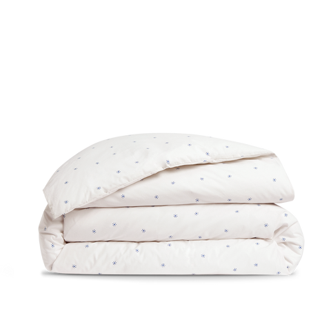 Housse de couette Percale de coton 120 fils - Soleil Bleu