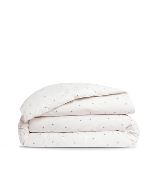 Housse de couette Percale de coton 120 fils - Soleil Bleu