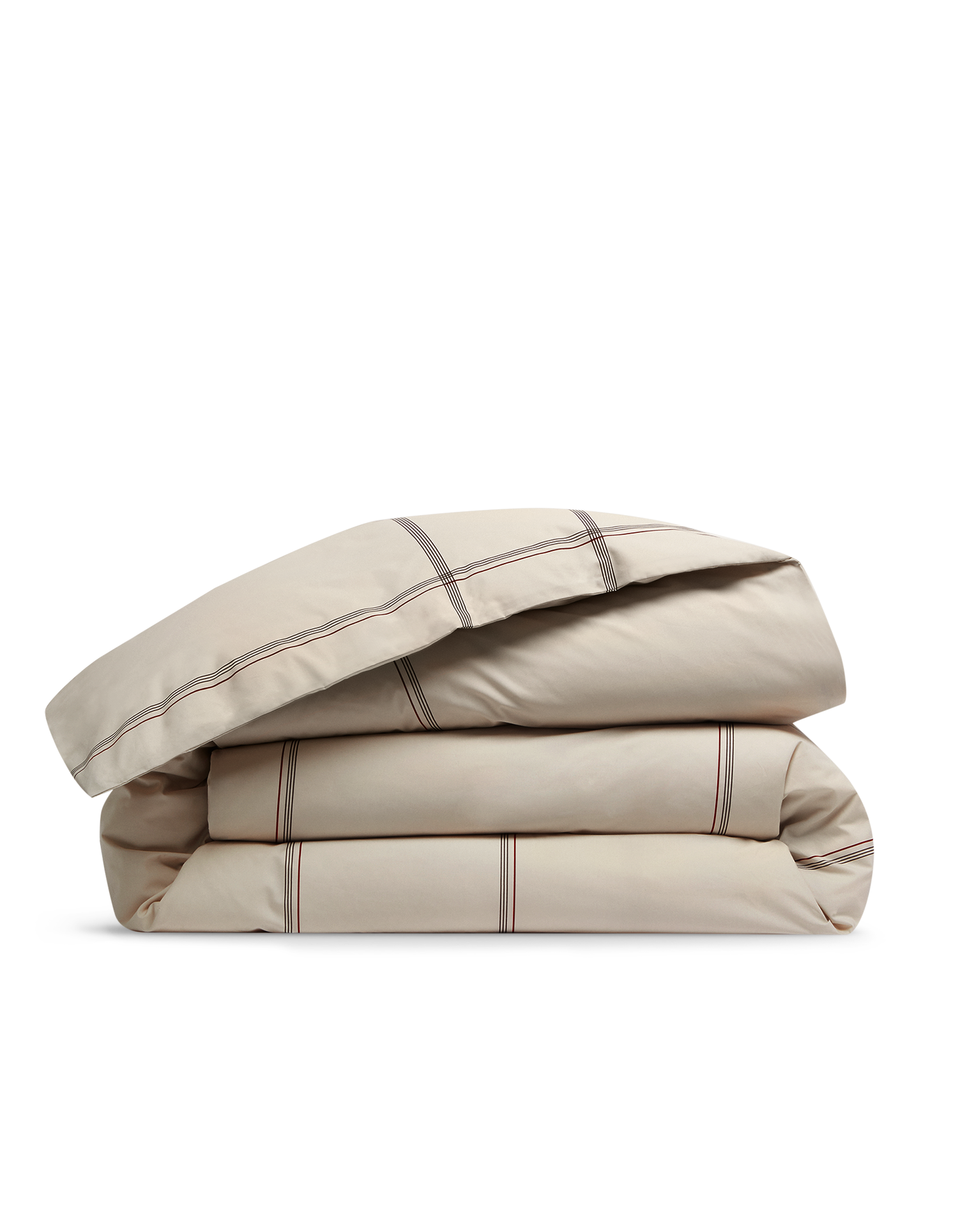 Housse de couette Percale de coton 120 fils - Carreau d'hiver