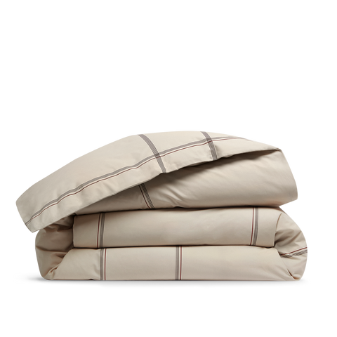 Housse de couette Percale de coton 120 fils - Carreau d'hiver