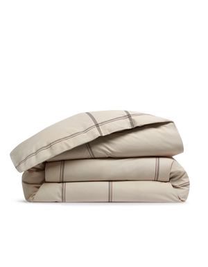 Housse de couette Percale de coton 120 fils - Carreau d'hiver