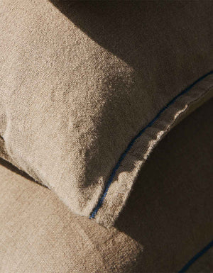 Long linen cushion cover