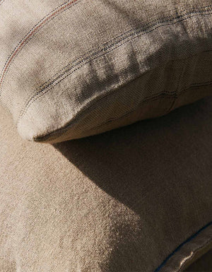 Long linen cushion cover