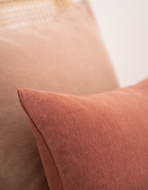 Le Coussin carré Velours - Terracotta