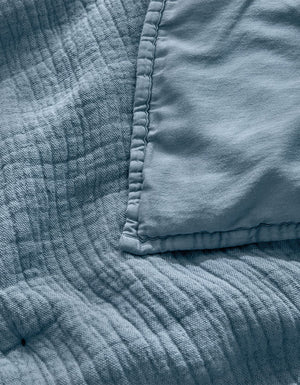 The quilted bedspread