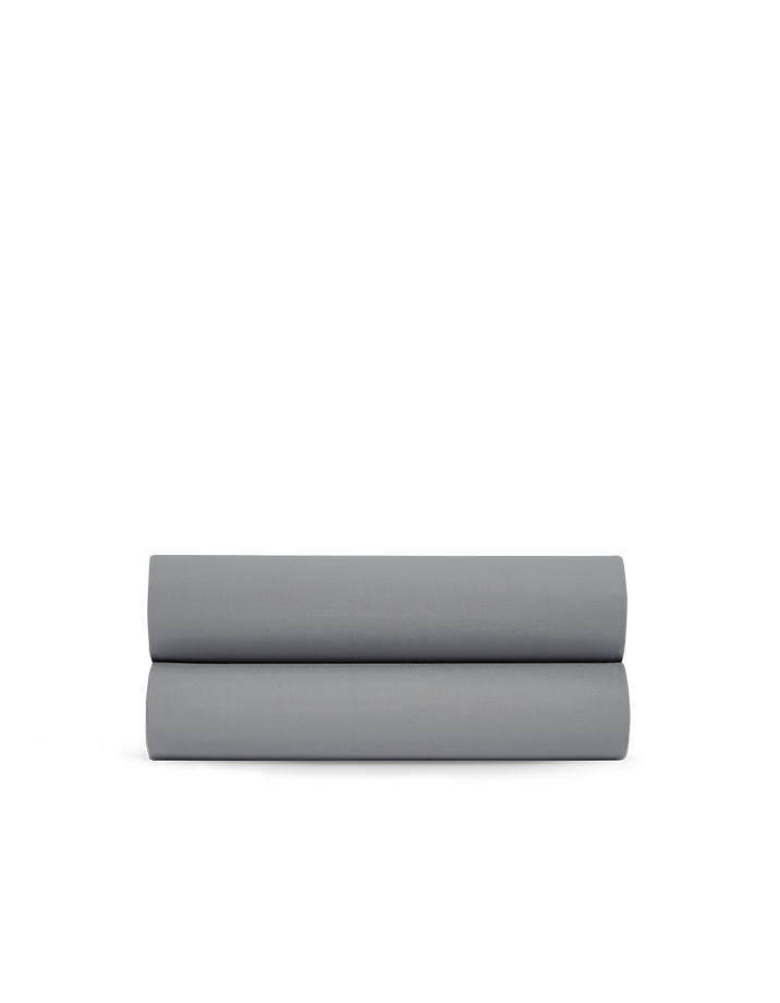 Lenzuolo sopra in cotone percalle a 120 fili - Grigio Tenue