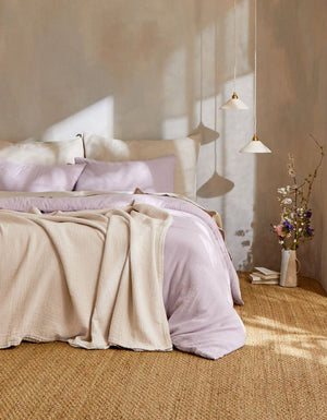 Double-layer Cotton gauze pillowcases x2