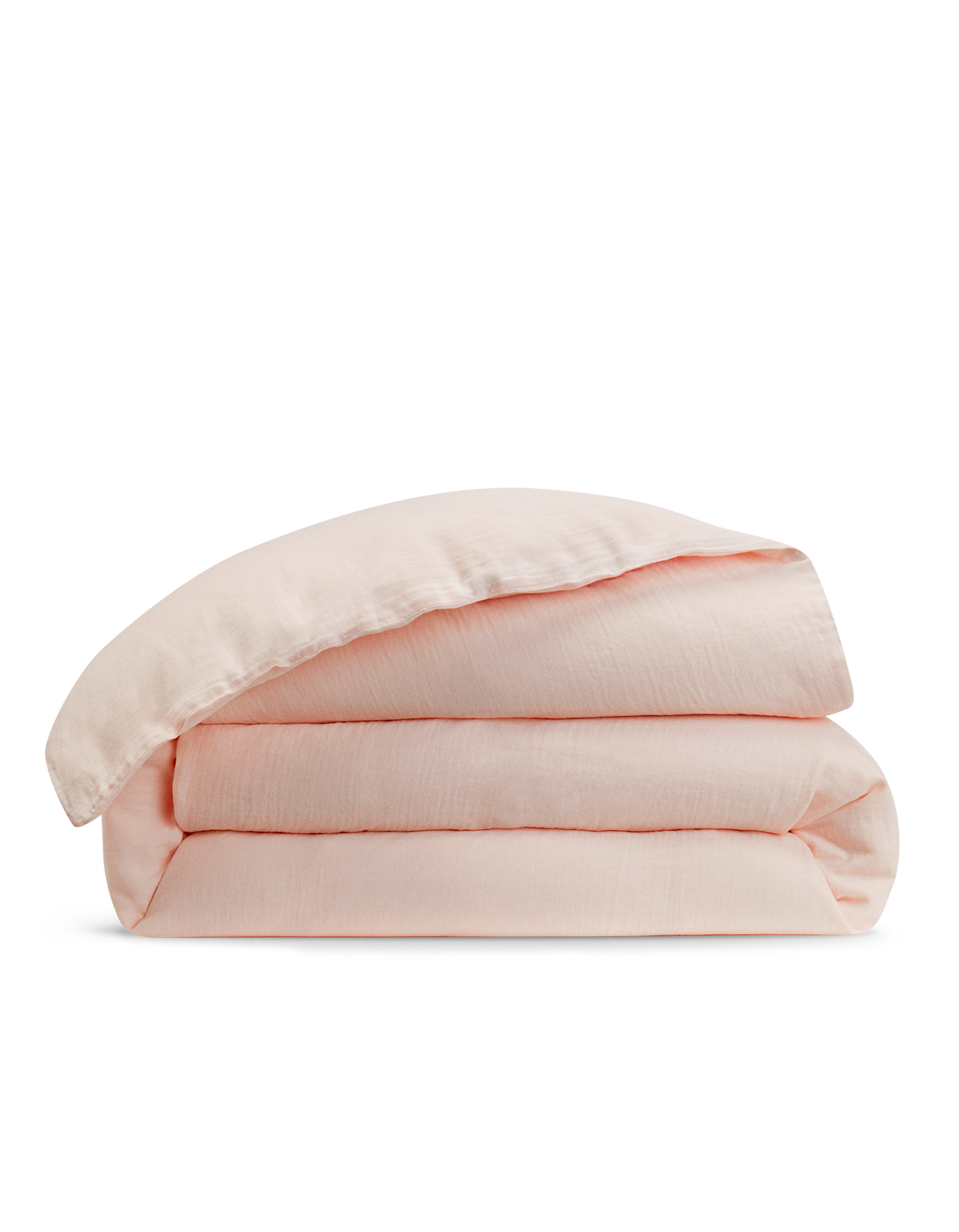 Housse de couette Gaze de coton double épaisseur - Rose Pêche