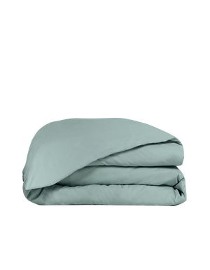 Housse de couette Percale de coton 120 fils - Juste Le Céladon