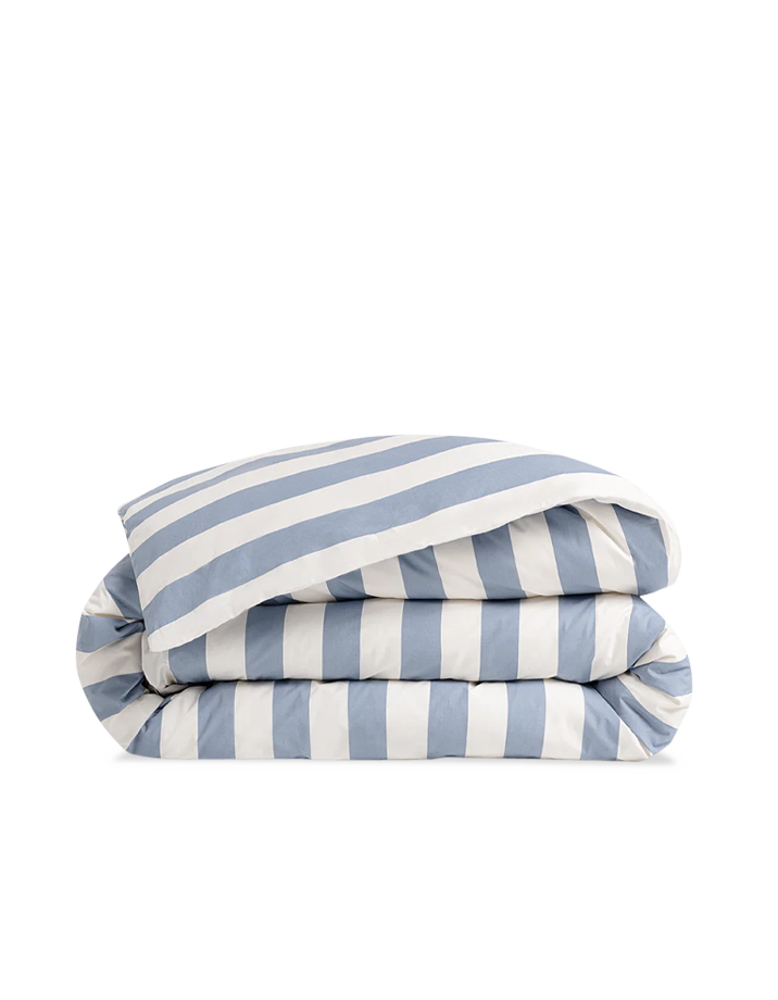 Housse de couette Percale de coton 120 fils - Club Bleu
